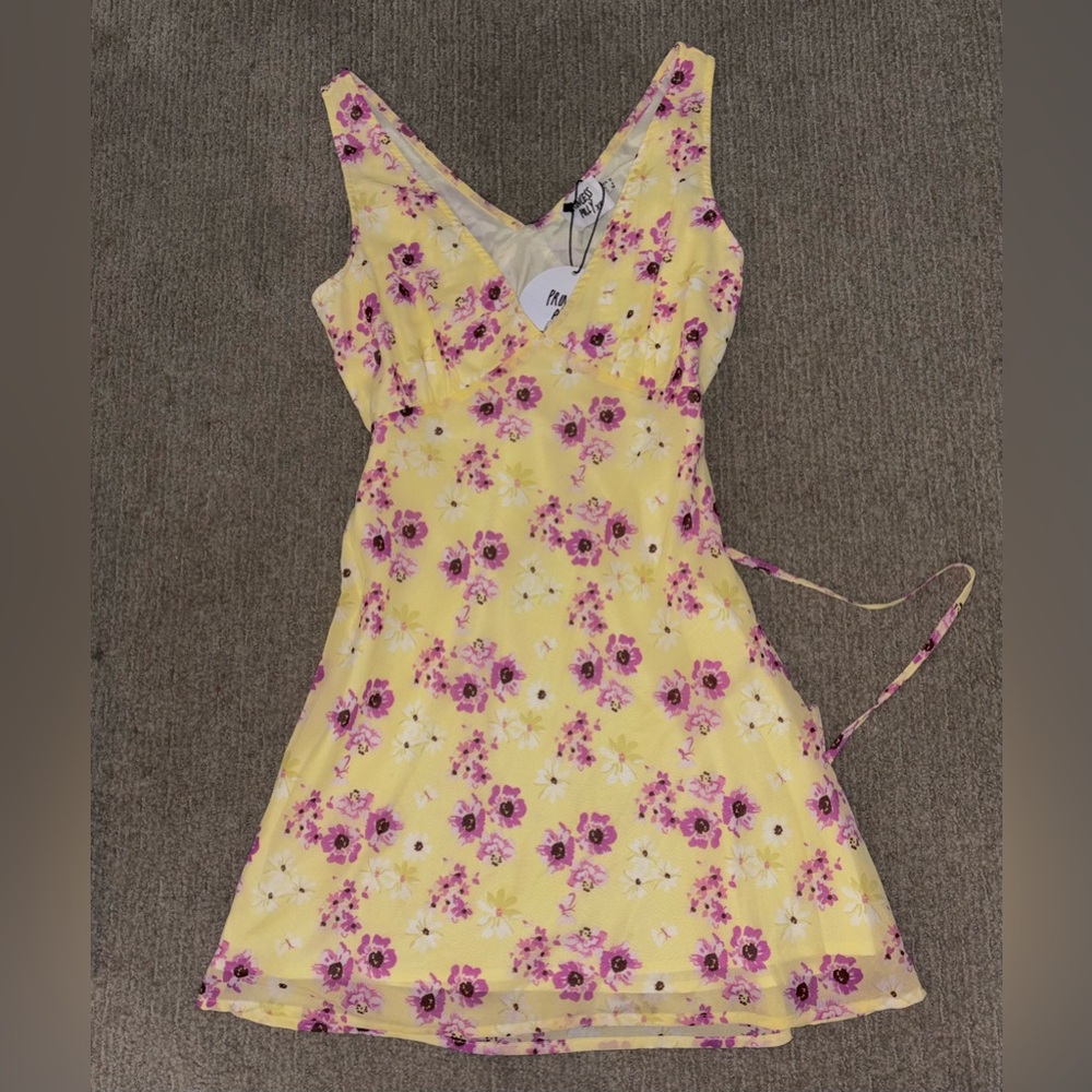 Princess Polly Yellow Floral Mini Dress